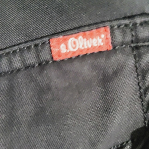 S. Oliver Pants Wide Leg Cargo Y2K Black Woman's Size 40 TINKA - Picture 10 of 13